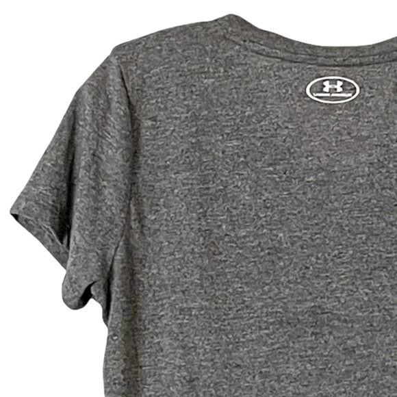 🌺 Under Armour Heat Gear Patriotic Red White & Blue Threadborne Tee Size S - Picture 4 of 6